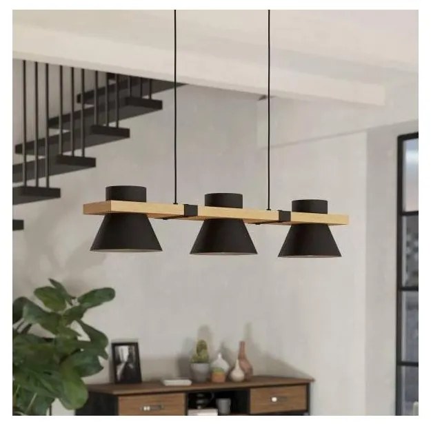 Eglo 43956 - Lampadario a sospensione con filo MACCLES 3xE27/15W/230V