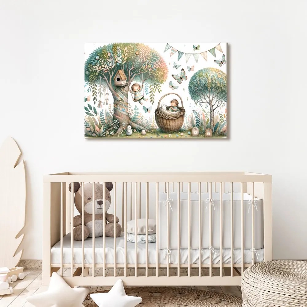 Quadro su tela – Mondo magico sotto l’albero dei sogni