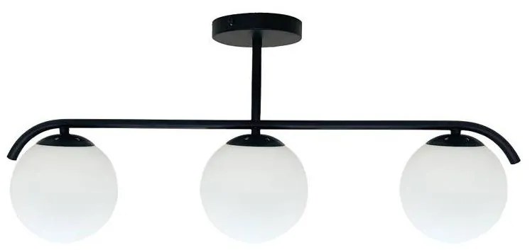 Lampadario a sospensione con supporto rigido AMADEO 3xE14/40W/230V nero