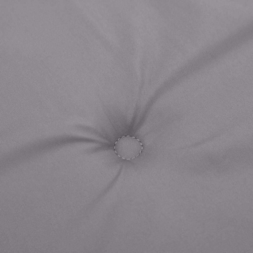Cuscino per Panca Grigio 180x50x3 cm in Tessuto Oxford