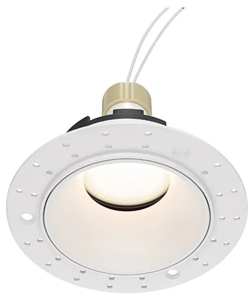 Faretto Da Incasso Moderno Share Alluminio Bianco 1 Luce Diffusore Bianco