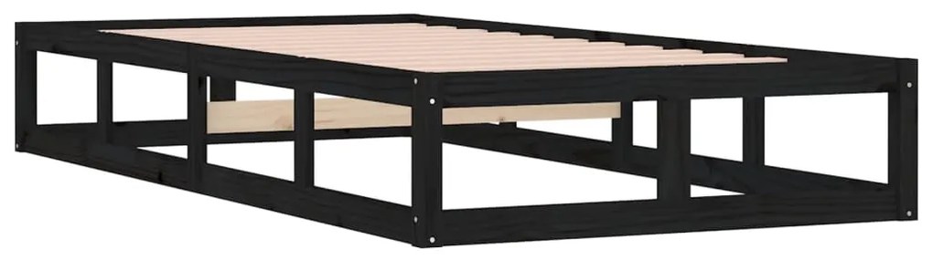Giroletto nero 100x200 cm in legno massello