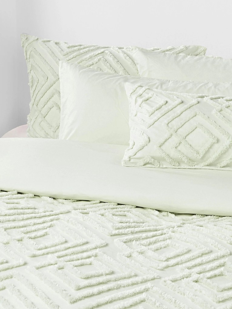 Copripiumino in percalle di cotone con design trapuntato Phil