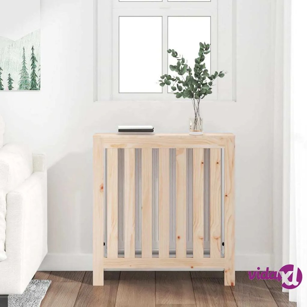 vidaXL Copertura Termosifone 79,5x19x84 cm Legno Massello Pino