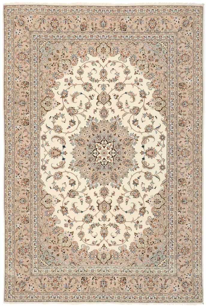 Kashan Tappeto 200x300 (Iran) Annodato A Mano