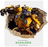 Bumblebee - Adesivi murali parete 3D wall sticker cameretta bimbi Misura: 150x100 cm