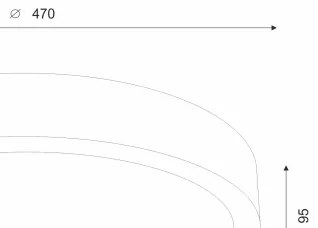 Brilagi - Lampada LED da soffitto CARVALHO SLIM 3xE27/60W/230V noce 47 cm