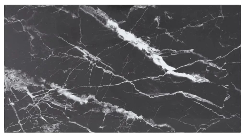 Piano Tavolo Nero 120x65 Cm 8mm Vetro Temperato Design Marmo /