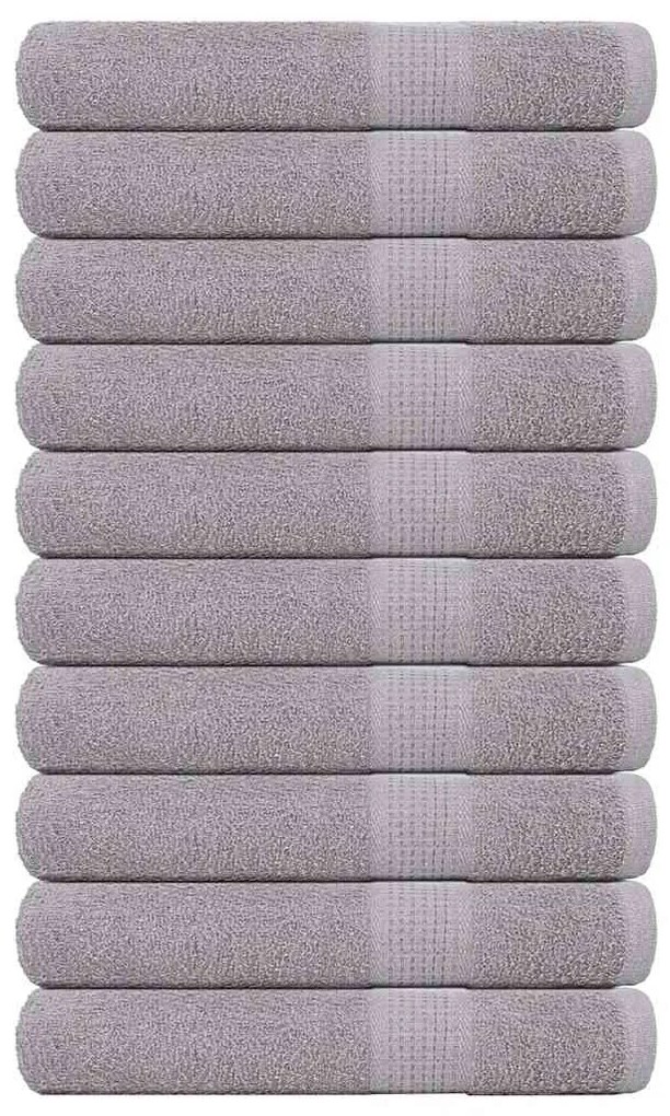 Asciugamani Per Sauna 10pz Grigio 80x200cm 360 G/m² 100% Cotone /