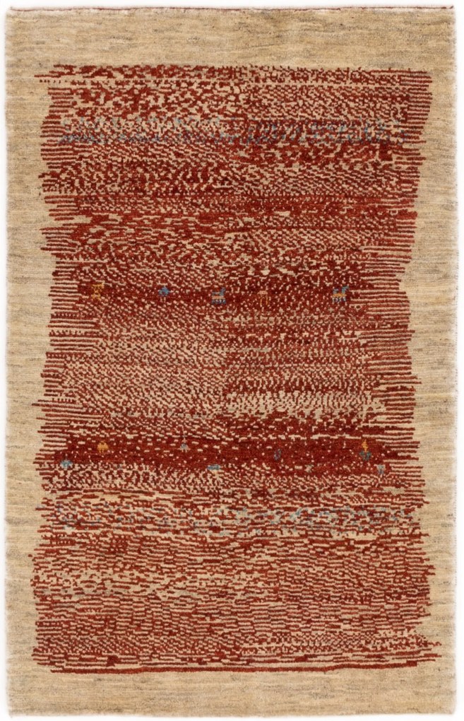 Gabbeh Tappeto persiano 90x150 Rosso (Iran) Annodato A Mano