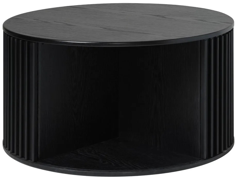 Tavolino rotondo nero ø 85 cm Siena - Unique Furniture
