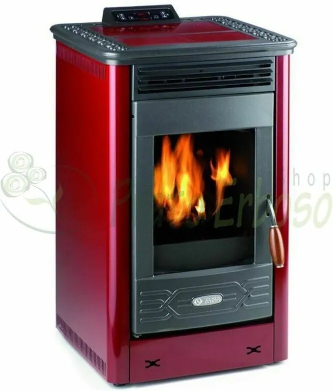 Dafne 65 - Stufa a pellet da 5.5 Kw bordeaux