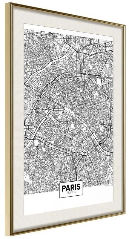 Poster City Map: Paris