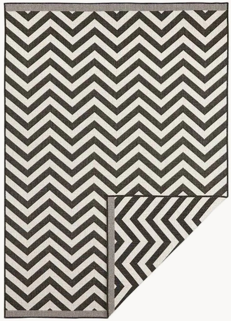 Tappeto reversibile da interno-esterno con motivo zigzag Palma