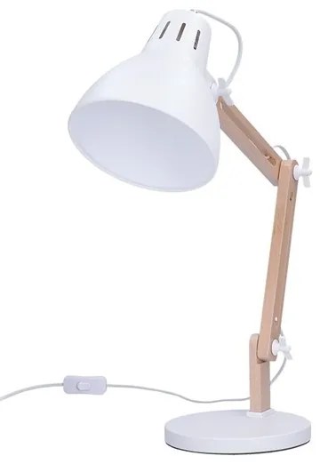 Solight WO57-W − Lampada da tavolo FALUN 1xE27/25W/230V bianco