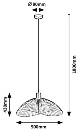 Rabalux - Lampadario su filo 1xE27/60W/230V