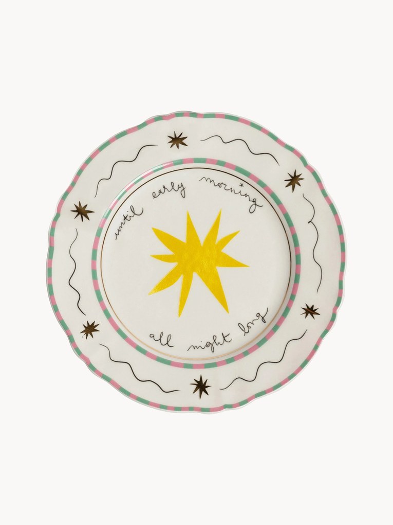 Piatto da colazione in porcellana fatto a mano Frutto Della Passione