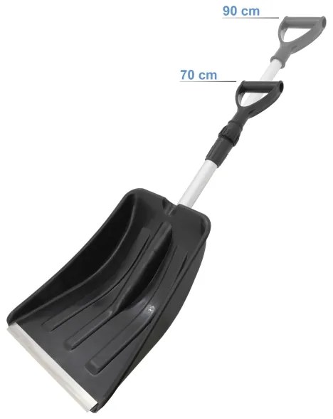 Pala da neve telescopica nero/grigio
