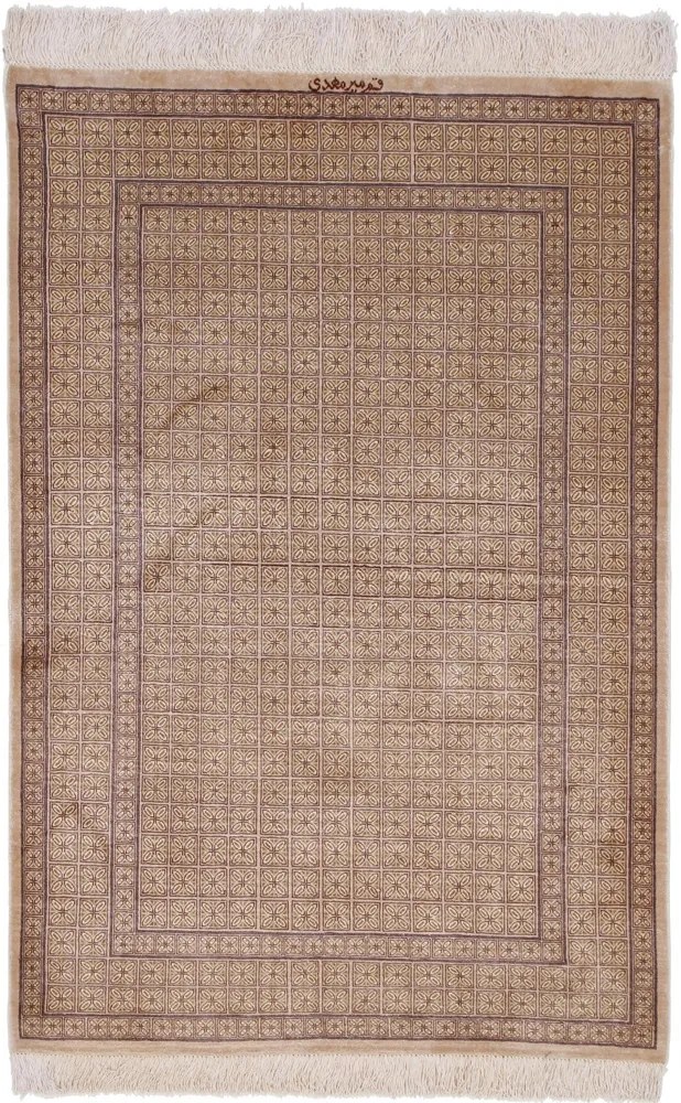 Ghom Tappeto persiano 120x80 Rosa (Iran) Annodato A Mano