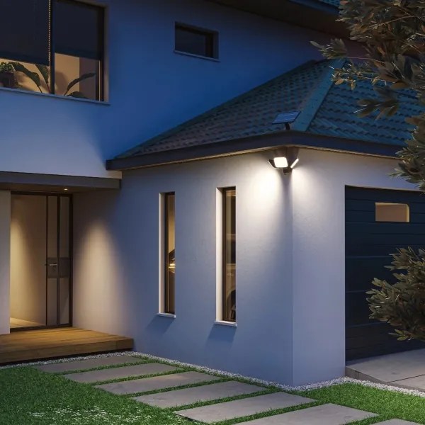 Philips -LED Applique solare da parete con sensore ZYREN LED/24,5W/3,7V 2600 mAh 3000K IP65