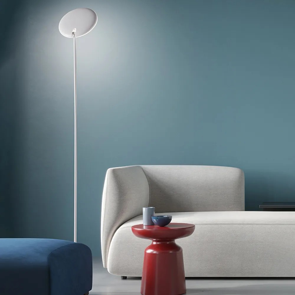 Piantana Moderna Ophelia Metallo Bianco Acrilico Led 15W 3000K