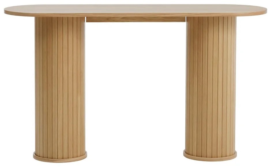 Tavolo consolle di colore naturale 40x130 cm Nola – Unique Furniture