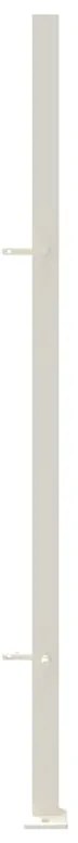 Palo angolare in ferro finitura verniciato Bianco H 110 cm x L 4 cm x P 4 cm
