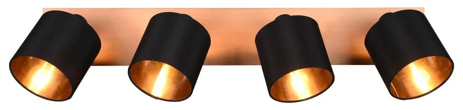 Faretto nero/di colore naturale ø 12 cm Tommy – Reality