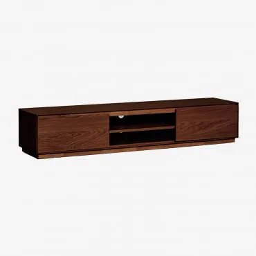 Mobile Tv 180x45 Cm In Mdf Burundi Marrone Noce Scuro - Sklum
