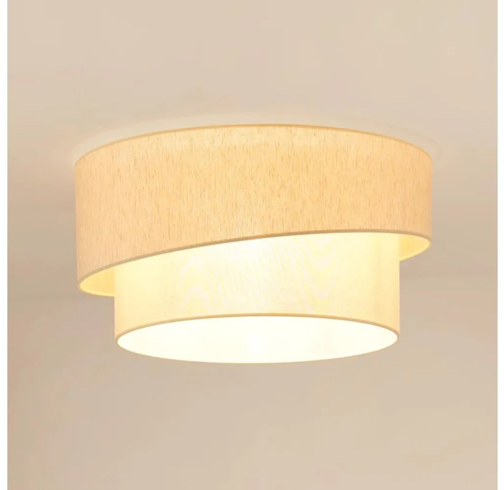 Brilagi - Plafoniera SHINE 1xE27/15W/230V diametro 50 cm color crema