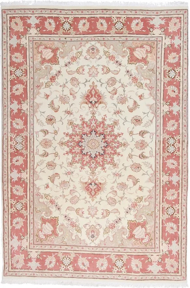 Tabriz Tappeto persiano 200 x 300 Rosa (Iran) Annodato A Mano