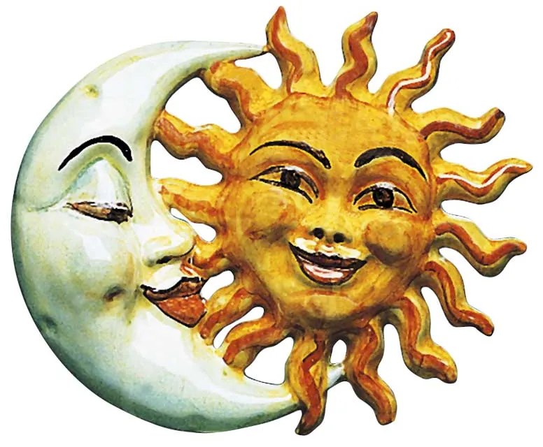 Abbraccio Sole - Luna - Simonetti ceramica di Castelli S