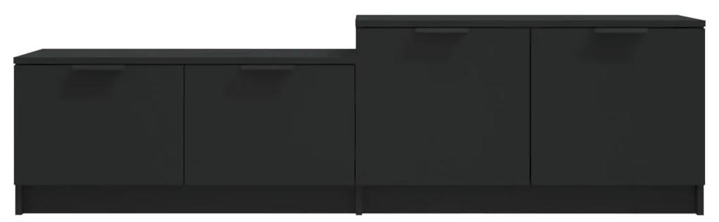 Mobile porta tv nero 158,5x36x45 cm in legno multistrato