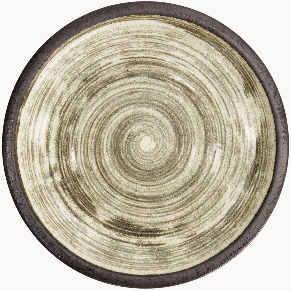 Set di 4 piatti rotondi in gres Asashio