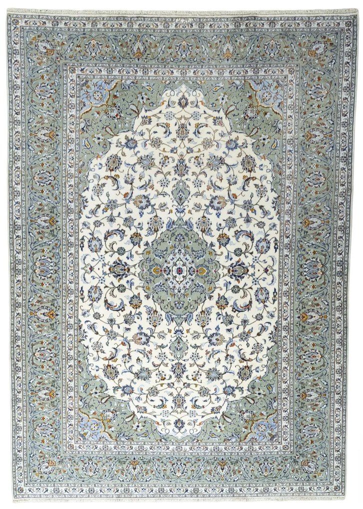 Kashan Tappeto persiano 240x340 Beige (Iran) Annodato A Mano