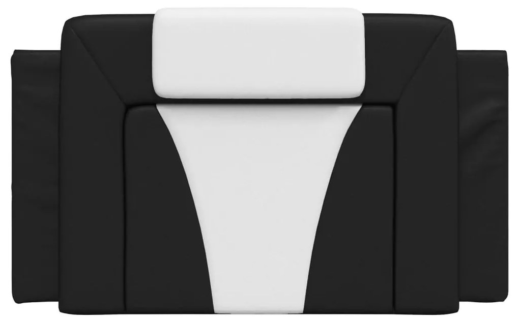 Cuscino testiera nero e bianco 90 cm in similpelle