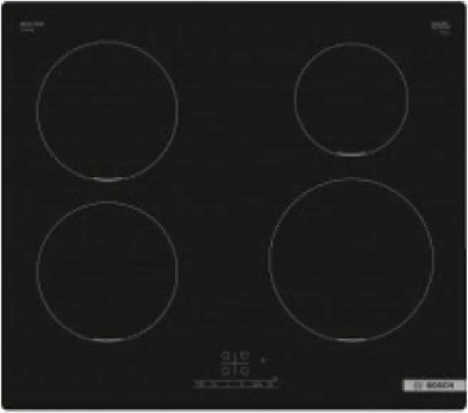 Bosch - Serie 4 PUE611BB5J Piano cottura a induzione 60 cm Nero, senza profili