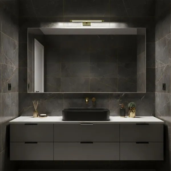 Illuminazione LED per specchio da bagno KLIMT LED/8W/230V 3000/4000/6000K 40 cm IP44 dorata