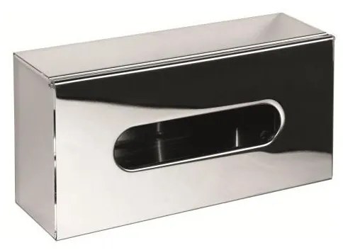 Dispenser per fazzoletti 25x13 cm in acciaio inox/argento