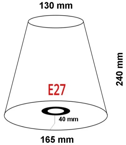 FARO 2P0311 - Paralume REM E27 Ø 165 mm beige