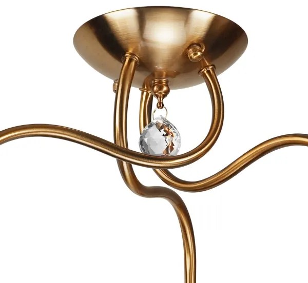 Lampadario da parete MIRANDA 3xE27/60W/230V oro