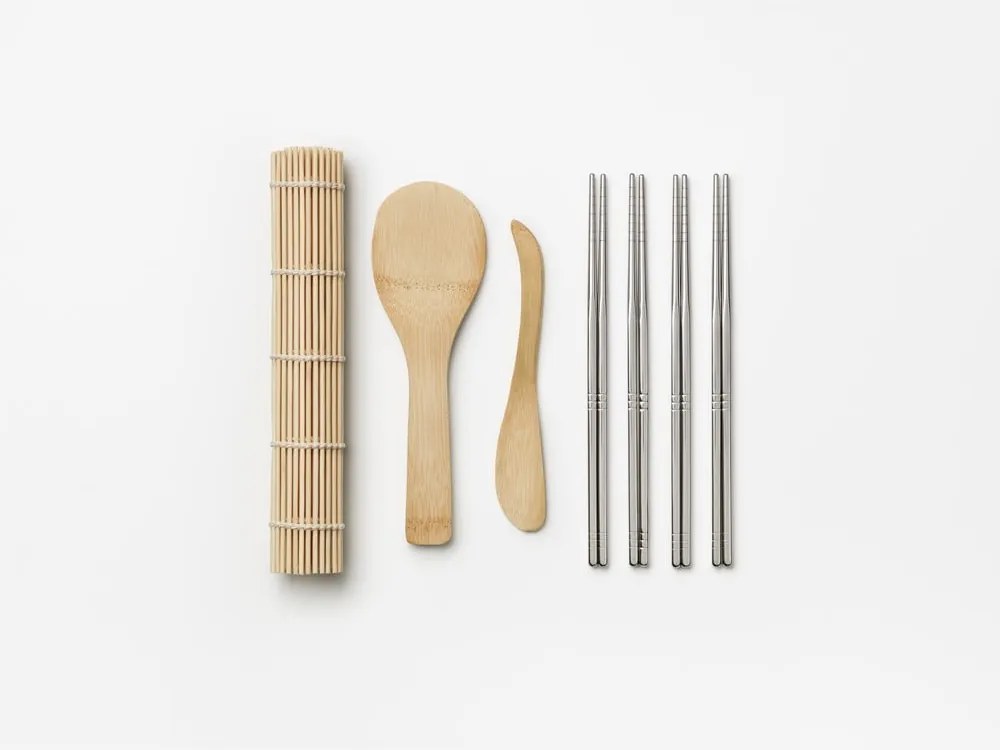 Set per il sushi in acciaio inox/in bambù The Essentials Sushi Tools – Printworks