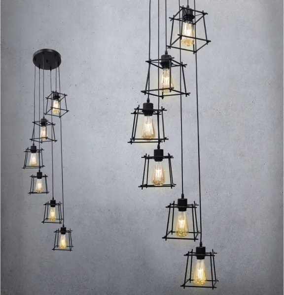 Lampadario a sospensione con filo RYGA 6xE27/20W/230V