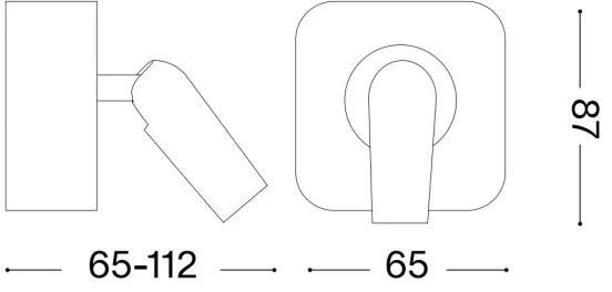 Ideal Lux - Luce Spot da parete a LED BEAN LED/3W/230V CRI 90 cromo lucido