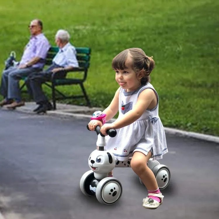 Bicicletta senza pedali per bambini con tema di cagnolino adorabile