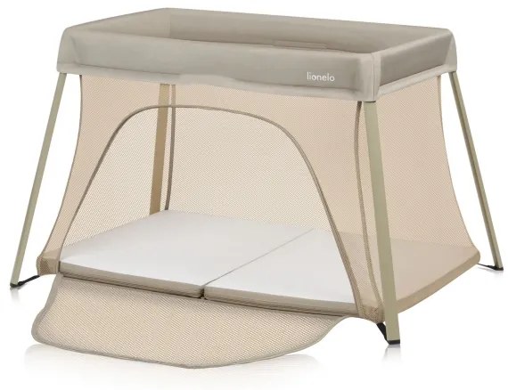 Lionelo - Lettino da viaggio 3 in 1 ALICE Beige Oliva