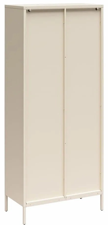Vetrina in metallo color crema 80x186x40 cm Luna - Støraa
