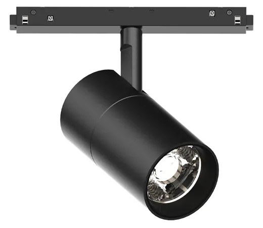 Faretto Binario Singolo Dali Ego Alluminio Nero 1 Luce 26W 3000K Luce Calda