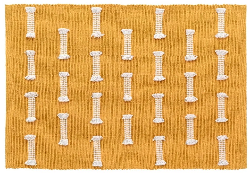 Tappeto lavabile giallo 50x80 cm Juline - douceur d'intérieur