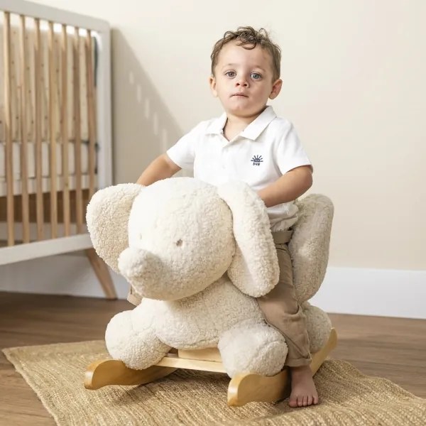Nattou - Giocattolo a dondolo TEDDY elefante beige